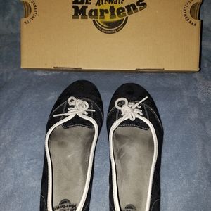 Doc Martens Skull Flock Canvas Flat
